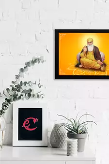 eCraftIndia Gurunanak Sahib Satin Matt Texture UV Art Painting
