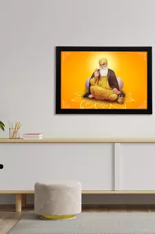 eCraftIndia Gurunanak Sahib Satin Matt Texture UV Art Painting