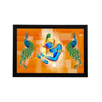 eCraftIndia Lord Krishna Satin Matt Texture UV Art Painting 1