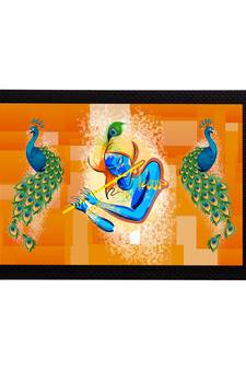 eCraftIndia Lord Krishna Satin Matt Texture UV Art Painting