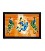 eCraftIndia Lord Krishna Satin Matt Texture UV Art Painting