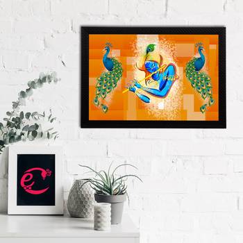 eCraftIndia Lord Krishna Satin Matt Texture UV Art Painting 2