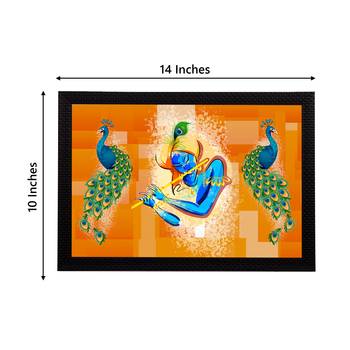 eCraftIndia Lord Krishna Satin Matt Texture UV Art Painting 4