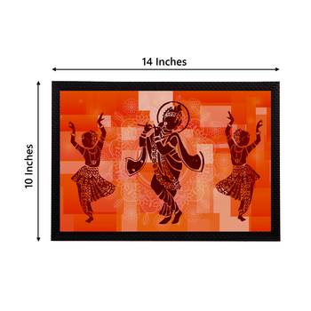 eCraftIndia Lord Krishna Satin Matt Texture UV Art Painting 4