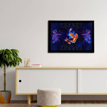eCraftIndia Lord Krishna Satin Matt Texture UV Art Painting 3