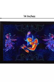 eCraftIndia Lord Krishna Satin Matt Texture UV Art Painting