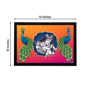 eCraftIndia Lord Krishna Satin Matt Texture UV Art Painting 4