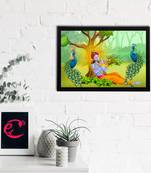 eCraftIndia Lord Krishna Satin Matt Texture UV Art Painting