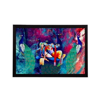 eCraftIndia Lord Krishna Satin Matt Texture UV Art Painting 1