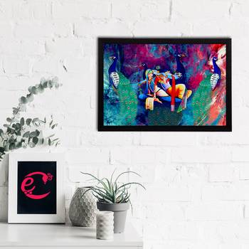 eCraftIndia Lord Krishna Satin Matt Texture UV Art Painting 2