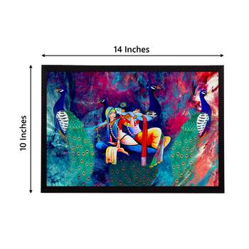 eCraftIndia Lord Krishna Satin Matt Texture UV Art Painting 4