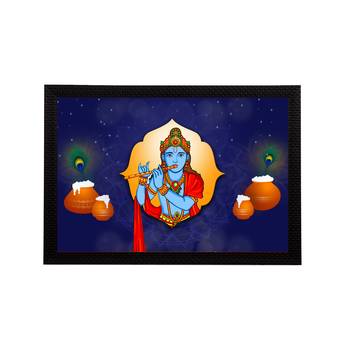 eCraftIndia Lord Krishna Satin Matt Texture UV Art Painting 1