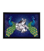 eCraftIndia Lord Krishna Satin Matt Texture UV Art Painting