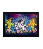 eCraftIndia Lord Krishna Satin Matt Texture UV Art Painting
