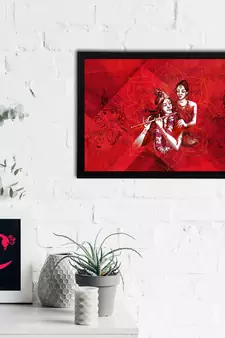 eCraftIndia Lord Krishna Satin Matt Texture UV Art Painting