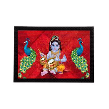 eCraftIndia Lord Krishna Satin Matt Texture UV Art Painting 1