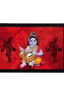eCraftIndia Lord Krishna Satin Matt Texture UV Art Painting