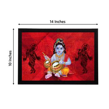 eCraftIndia Lord Krishna Satin Matt Texture UV Art Painting 4