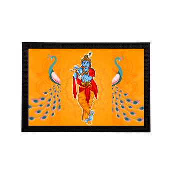 eCraftIndia Lord Krishna Satin Matt Texture UV Art Painting 1