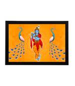 eCraftIndia Lord Krishna Satin Matt Texture UV Art Painting