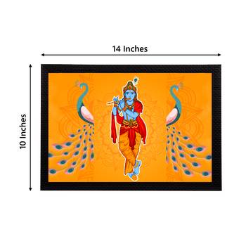 eCraftIndia Lord Krishna Satin Matt Texture UV Art Painting 4