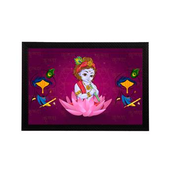 eCraftIndia Lord Krishna Satin Matt Texture UV Art Painting 1