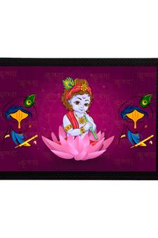 eCraftIndia Lord Krishna Satin Matt Texture UV Art Painting