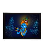 eCraftIndia Lord Krishna Satin Matt Texture UV Art Painting
