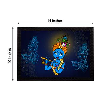 eCraftIndia Lord Krishna Satin Matt Texture UV Art Painting 4
