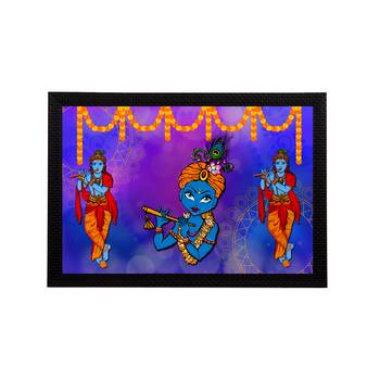 eCraftIndia Lord Krishna Satin Matt Texture UV Art Painting 1