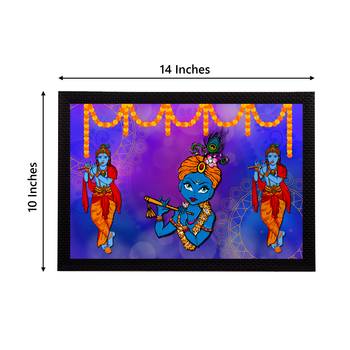eCraftIndia Lord Krishna Satin Matt Texture UV Art Painting 4