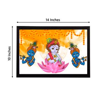 eCraftIndia Lord Krishna Satin Matt Texture UV Art Painting 4