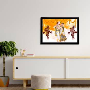 eCraftIndia Lord Krishna Satin Matt Texture UV Art Painting 3
