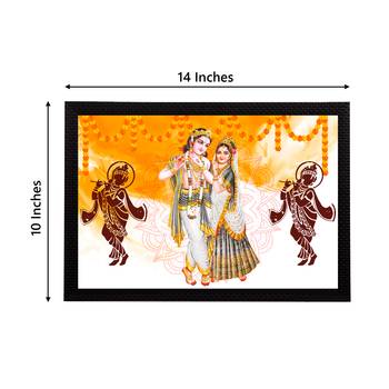 eCraftIndia Lord Krishna Satin Matt Texture UV Art Painting 4