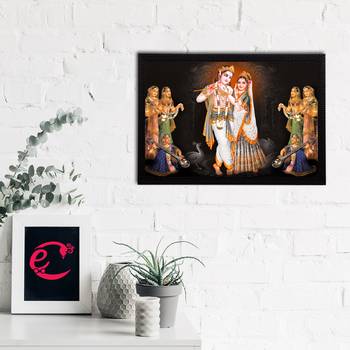 eCraftIndia Lord Krishna Satin Matt Texture UV Art Painting 2