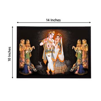 eCraftIndia Lord Krishna Satin Matt Texture UV Art Painting 4
