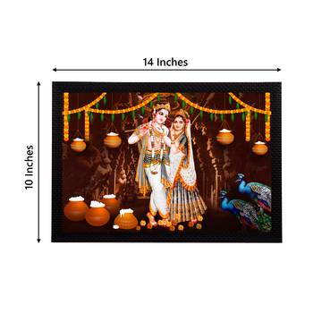 eCraftIndia Lord Krishna Satin Matt Texture UV Art Painting 4