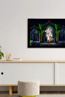 eCraftIndia Lord Krishna Satin Matt Texture UV Art Painting