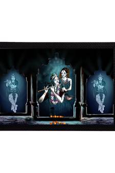 eCraftIndia Lord Krishna Satin Matt Texture UV Art Painting