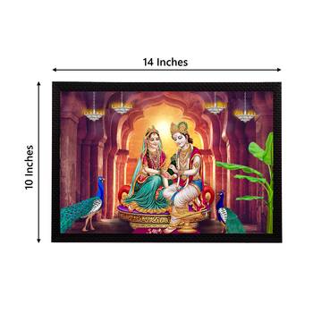 eCraftIndia Lord Krishna Satin Matt Texture UV Art Painting 4