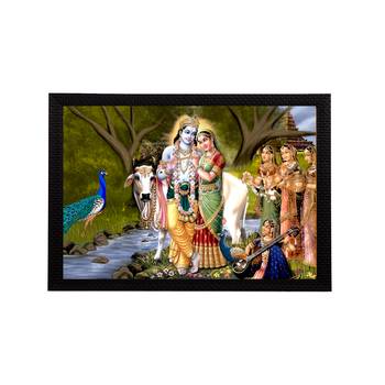 eCraftIndia Lord Krishna Satin Matt Texture UV Art Painting 1