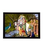 eCraftIndia Lord Krishna Satin Matt Texture UV Art Painting