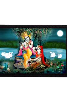 eCraftIndia Lord Krishna Satin Matt Texture UV Art Painting