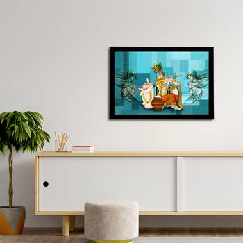 eCraftIndia Lord Krishna Satin Matt Texture UV Art Painting 3