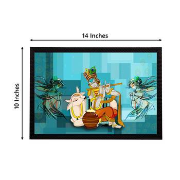 eCraftIndia Lord Krishna Satin Matt Texture UV Art Painting 4