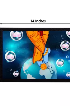 eCraftIndia Lord Krishna Satin Matt Texture UV Art Painting