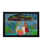 eCraftIndia Lord Krishna Satin Matt Texture UV Art Painting