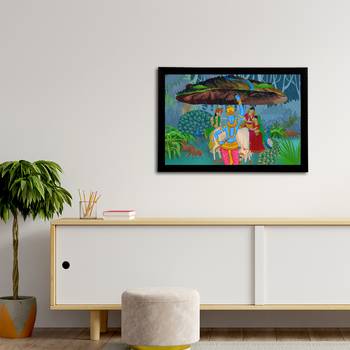 eCraftIndia Lord Krishna Satin Matt Texture UV Art Painting 3