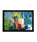 eCraftIndia Lord Krishna Satin Matt Texture UV Art Painting