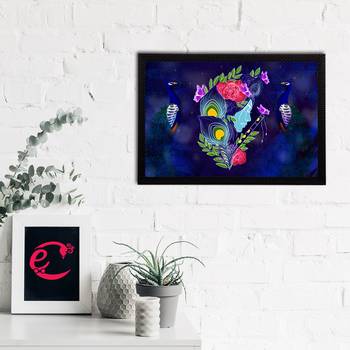eCraftIndia Lord Krishna Satin Matt Texture UV Art Painting 2